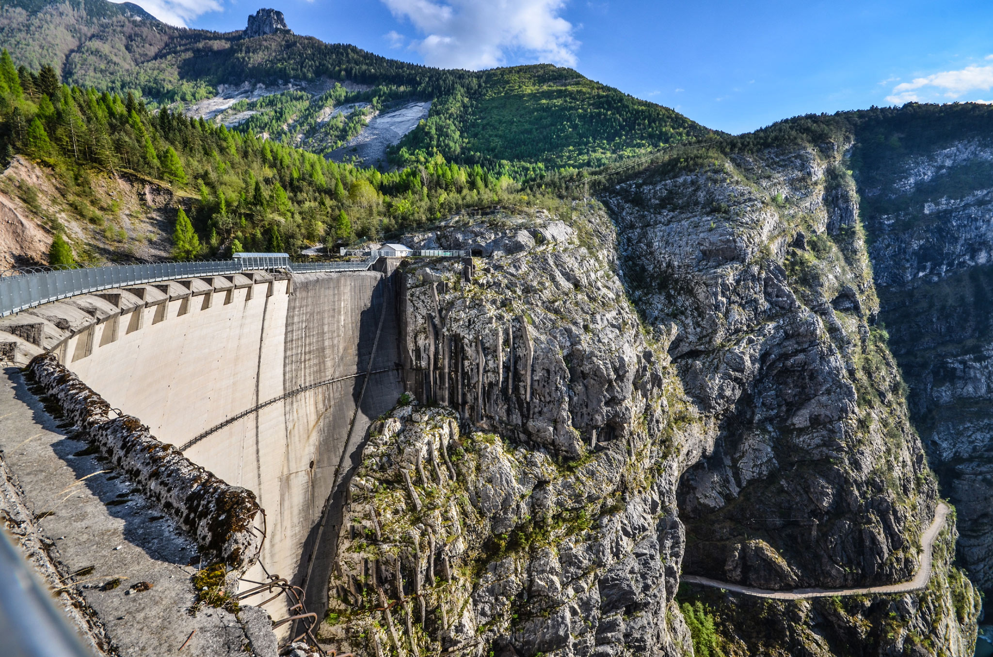 Vajont Dam is one of the tallest dams in the world, with a height of 262 m.